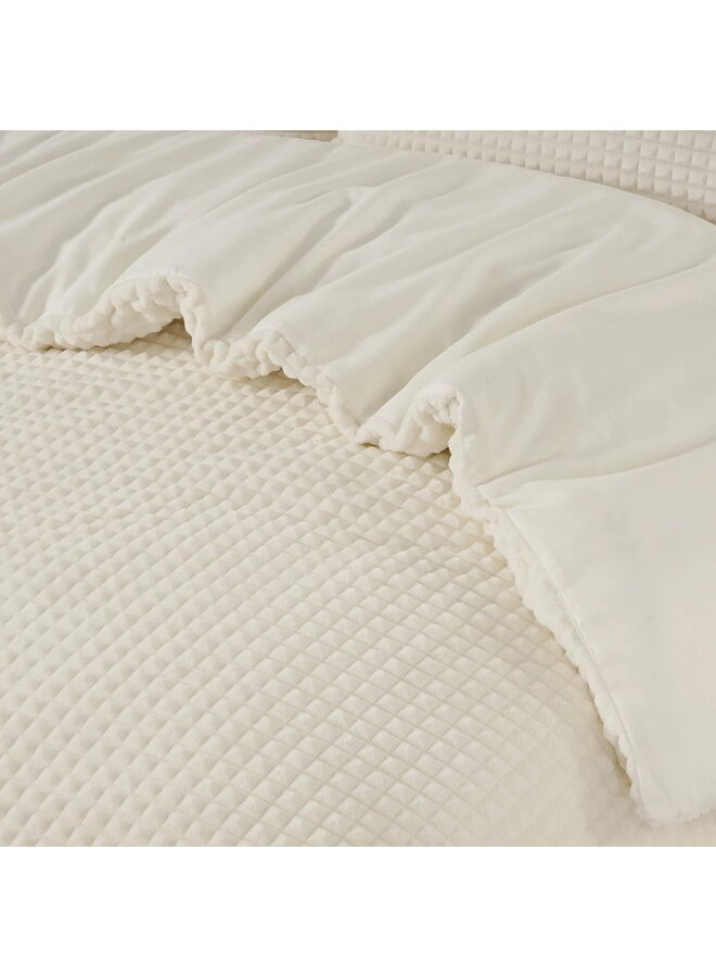 Sleeptime Dekbedovertrek Fur Creme - Teddystof