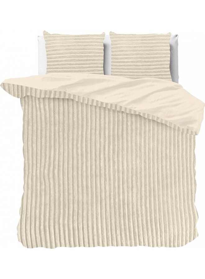 Dekbedovertrek Rib Creme - Teddystof PL1