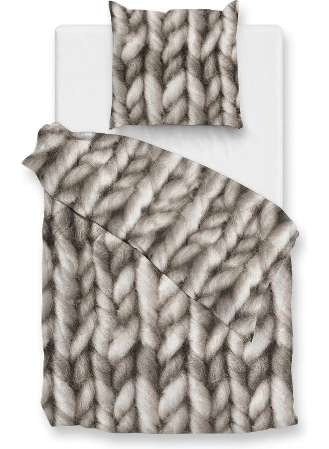 ZO! Home Dekbedovertrek Merino Naturel - Flanel