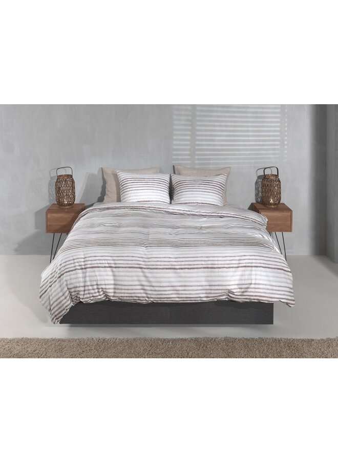 ZO! Home Dekbedovertrek Pia Naturel -  Flanel