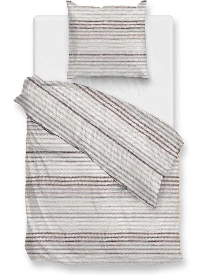 ZO! Home Dekbedovertrek Pia Naturel -  Flanel