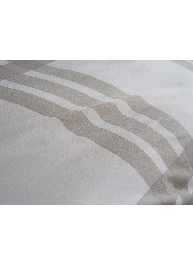 ZO! Home Dekbedovertrek Rombi Naturel - Flanel