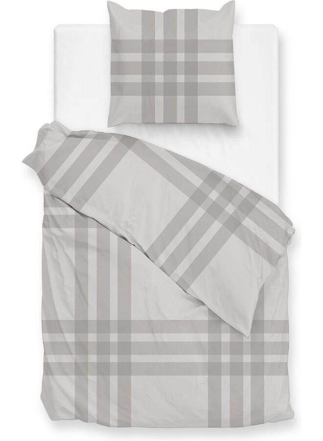 ZO! Home Dekbedovertrek Rombi Naturel - Flanel