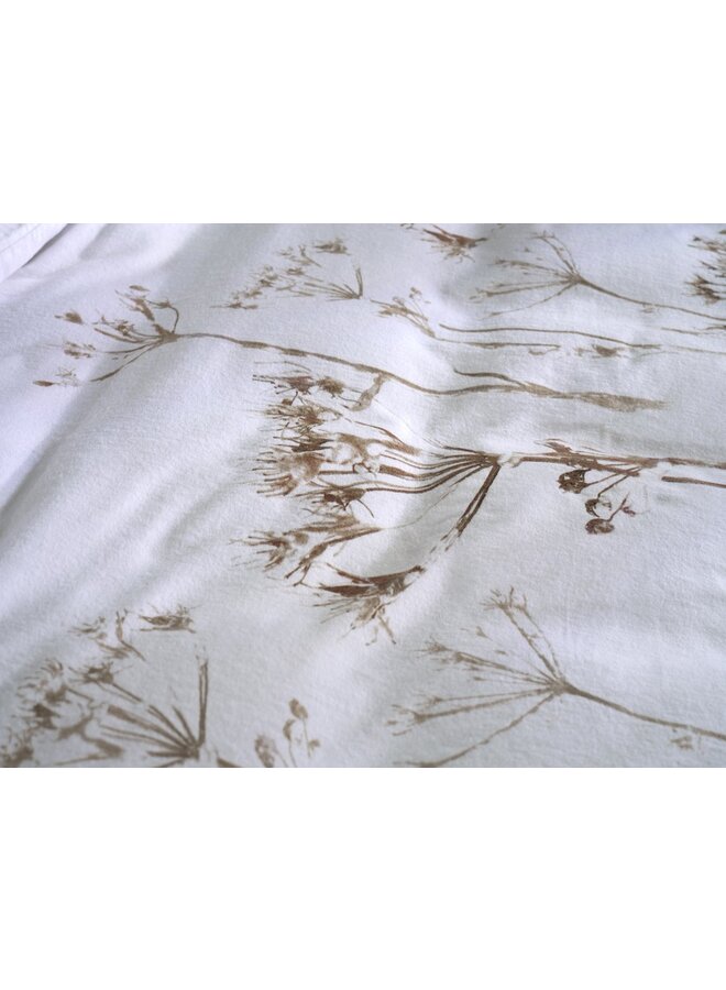 ZO! Home Dekbedovertrek Rami Wit - Flanel