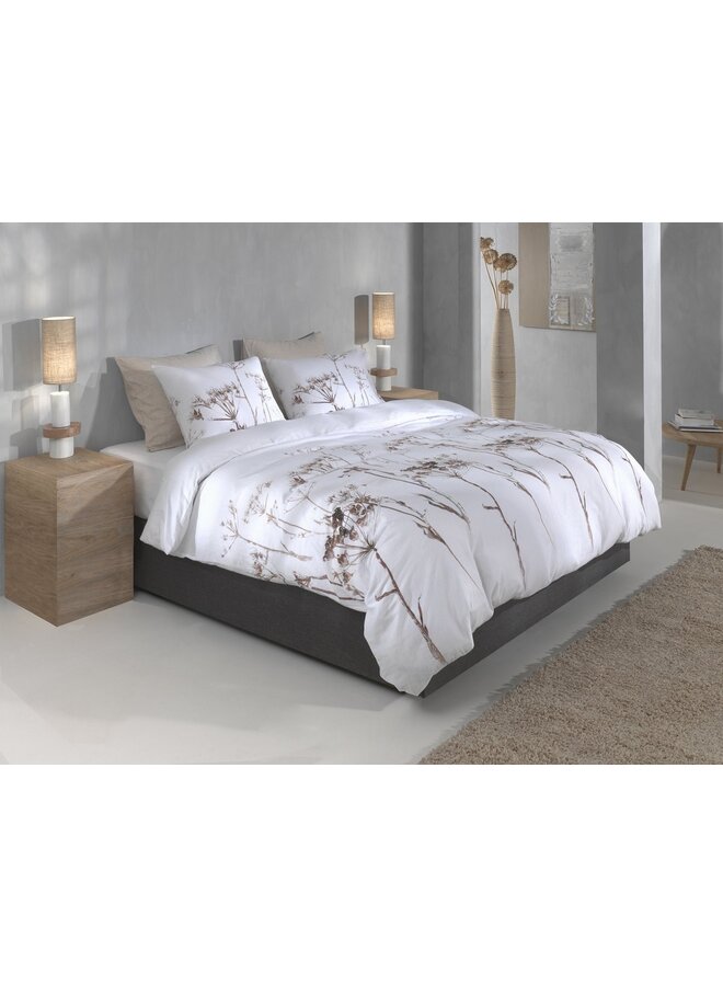 ZO! Home Dekbedovertrek Rami Wit - Flanel