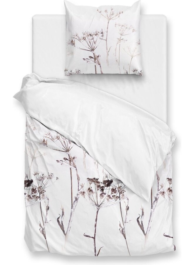 ZO! Home Dekbedovertrek Rami Wit - Flanel