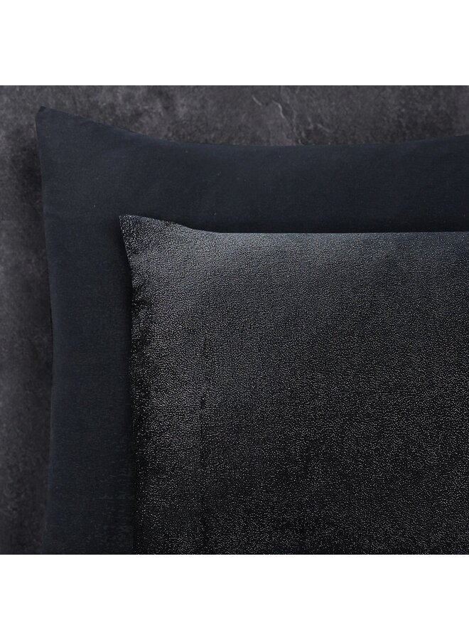 Sleeptime Dekbedovertrek Glamour Deco Foil Zwart - Flanel Teddy Fleece