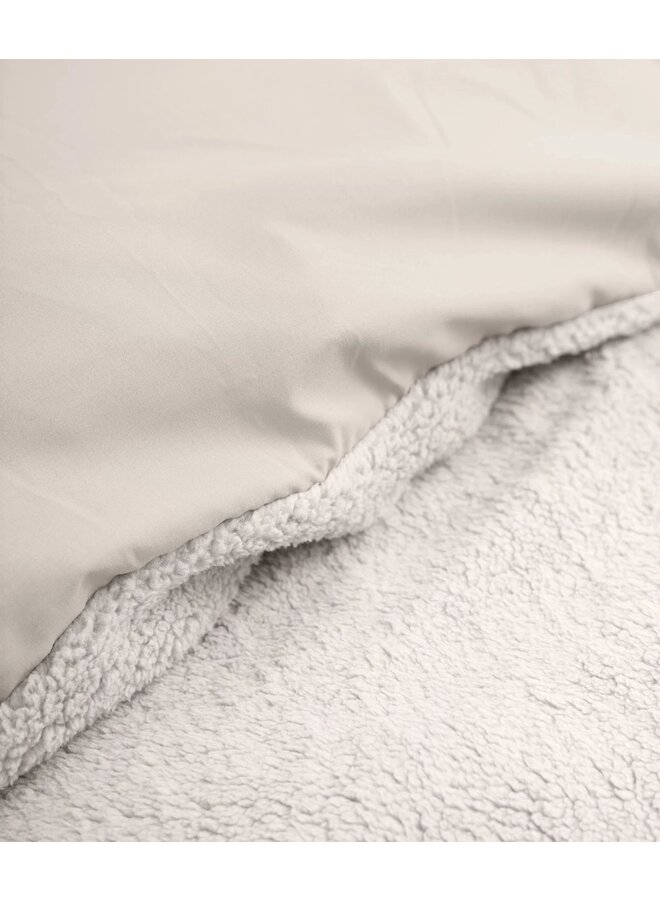 Sleeptime Dekbedovertrek Uni Taupe - Teddy Katoen