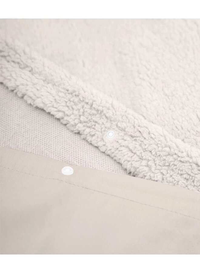 Sleeptime Dekbedovertrek Uni Taupe - Teddy Katoen