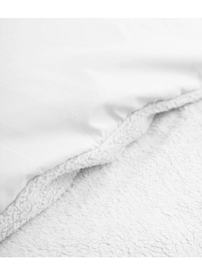 Sleeptime Dekbedovertrek Uni Wit - Teddy Katoen