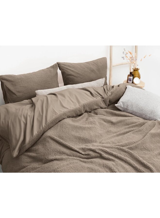 Sleeptime Dekbedovertrek Uni Bruin - Teddy Katoen