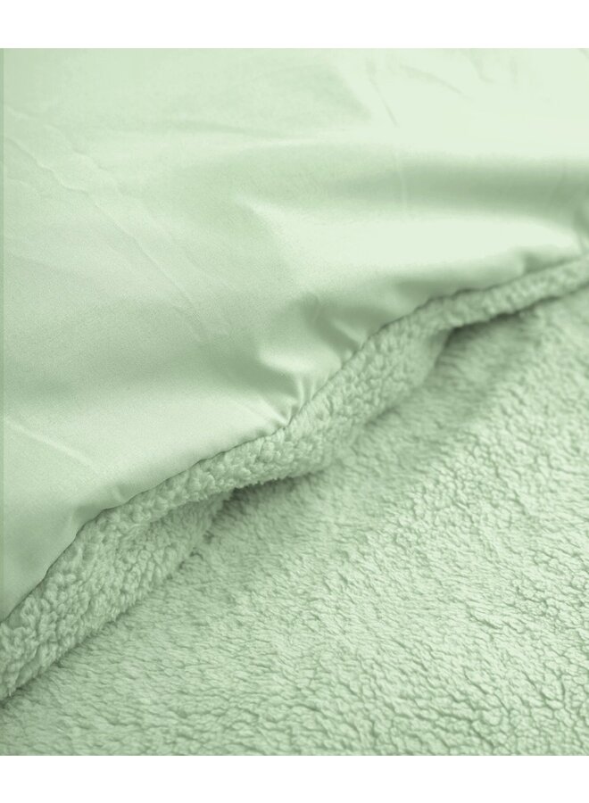 Sleeptime Dekbedovertrek Uni Licht Groen - Teddystof