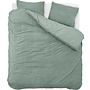 Sleeptime Dekbedovertrek Uni Groen - Teddystof