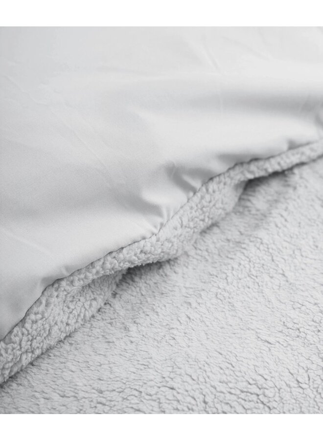 Sleeptime Teddystof Dekbedovertrek Uni Grijs
