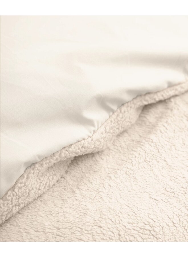 Sleeptime Dekbedovertrek Uni Creme - Teddystof