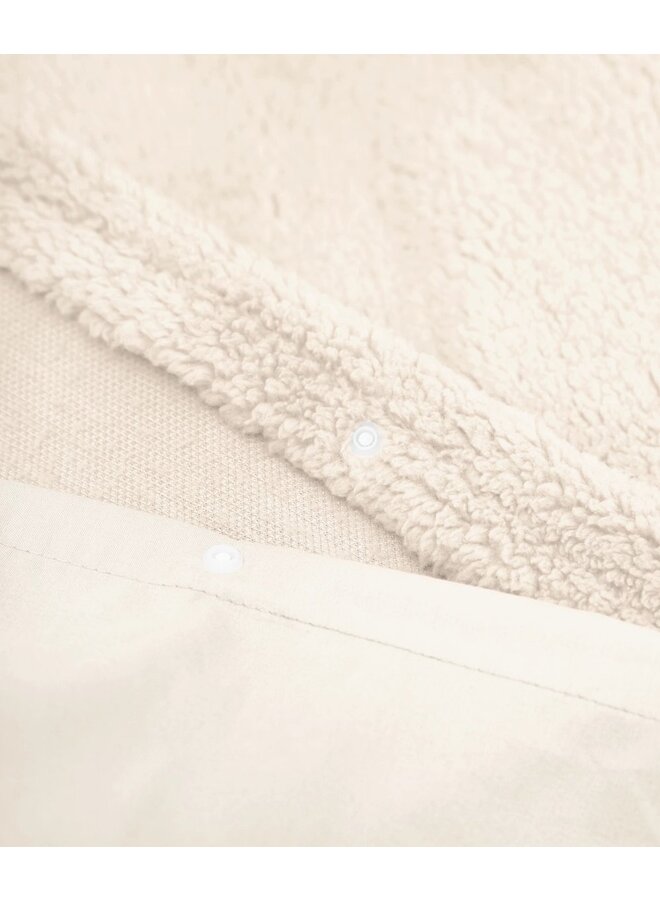 Sleeptime Dekbedovertrek Uni Creme - Teddystof