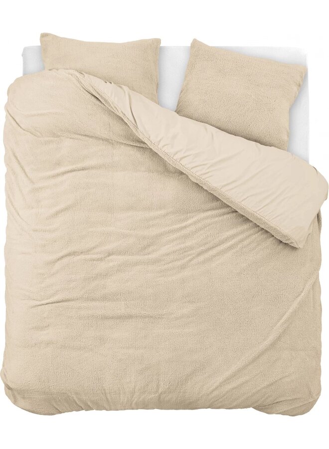 Dekbedovertrek Uni Taupe - Teddystof PL1