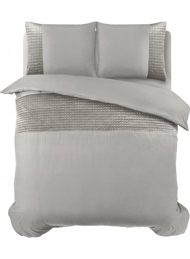 Velvet Band Dekbedovertrek Zand - Microvezel