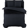 Sleeptime Velvet Band Dekbedovertrek Zwart - Microvezel