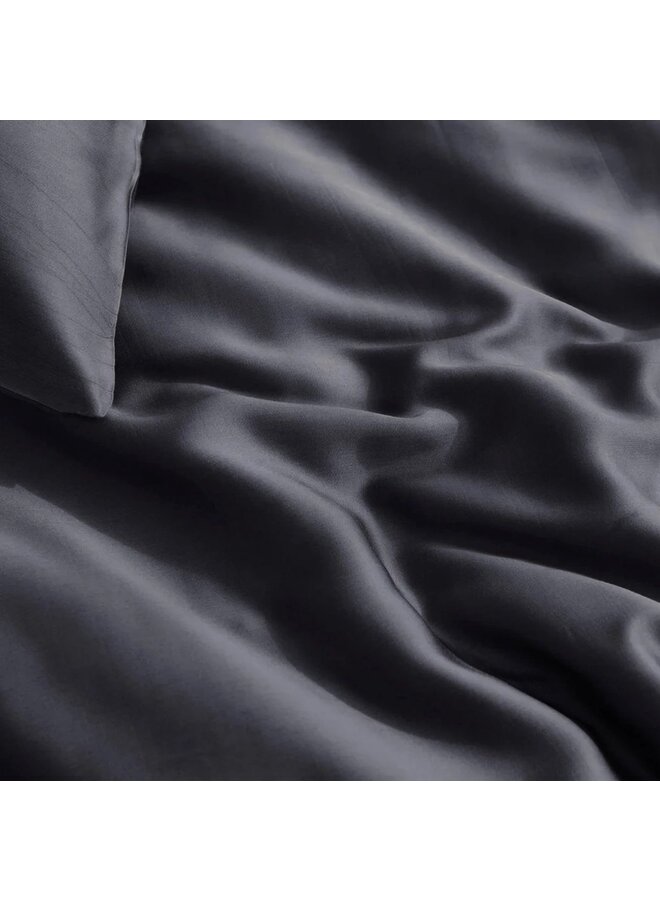 Primaviera Deluxe Dekbedovertrek Uni Antraciet - Bamboe Satijn
