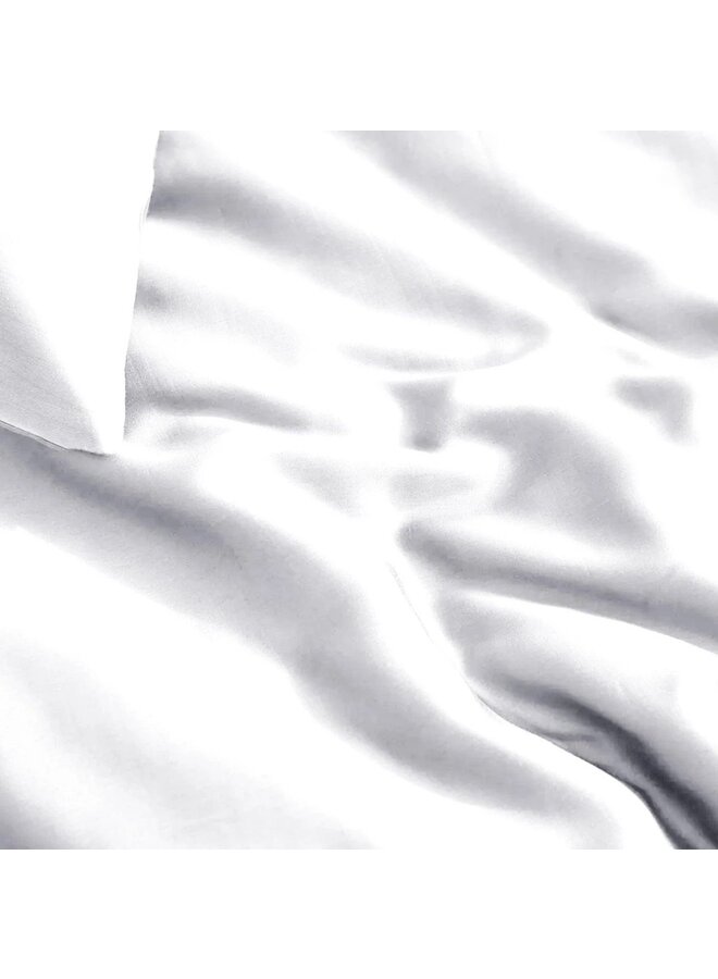 Primaviera Deluxe Dekbedovertrek Uni Wit - Bamboe Satijn