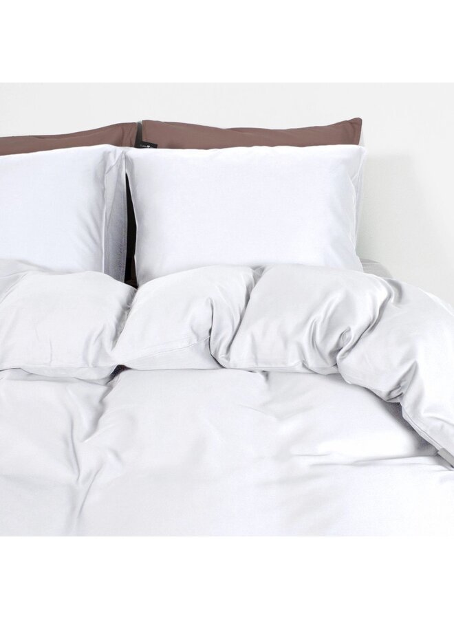 Primaviera Deluxe Dekbedovertrek Uni Wit - Bamboe Satijn