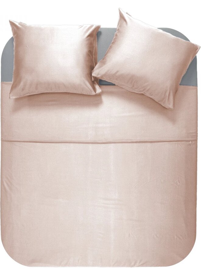 Dekbedovertrek Uni Roze - Bamboe Satijn PL1
