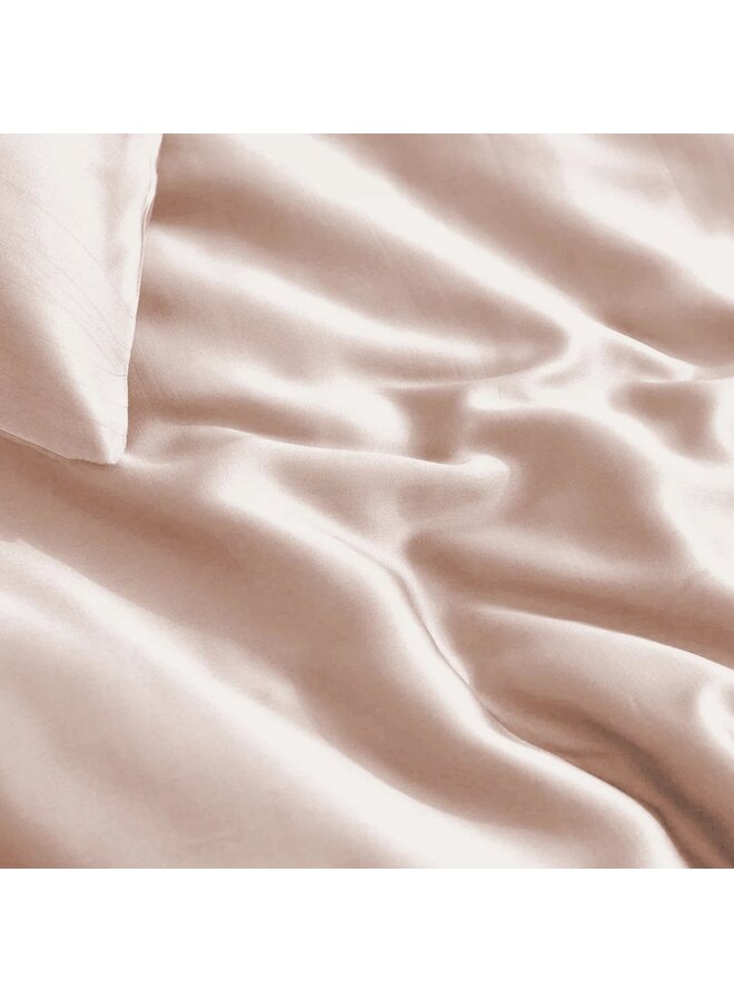 Primaviera Deluxe Dekbedovertrek Uni Roze - Bamboe Satijn