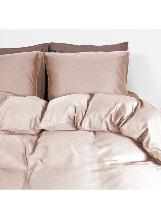 Primaviera Deluxe Bamboe Satijn Dekbedovertrek Uni Roze