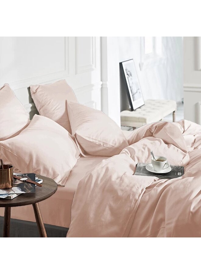 Primaviera Deluxe Dekbedovertrek Uni Roze - Bamboe Satijn