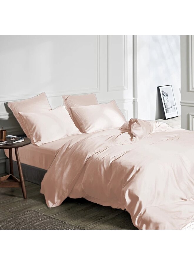 Primaviera Deluxe Dekbedovertrek Uni Roze - Bamboe Satijn