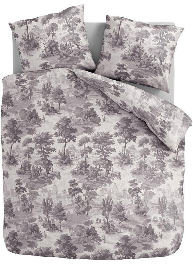 Dekbedovertrek Vintage Grijs - Polyester PL1