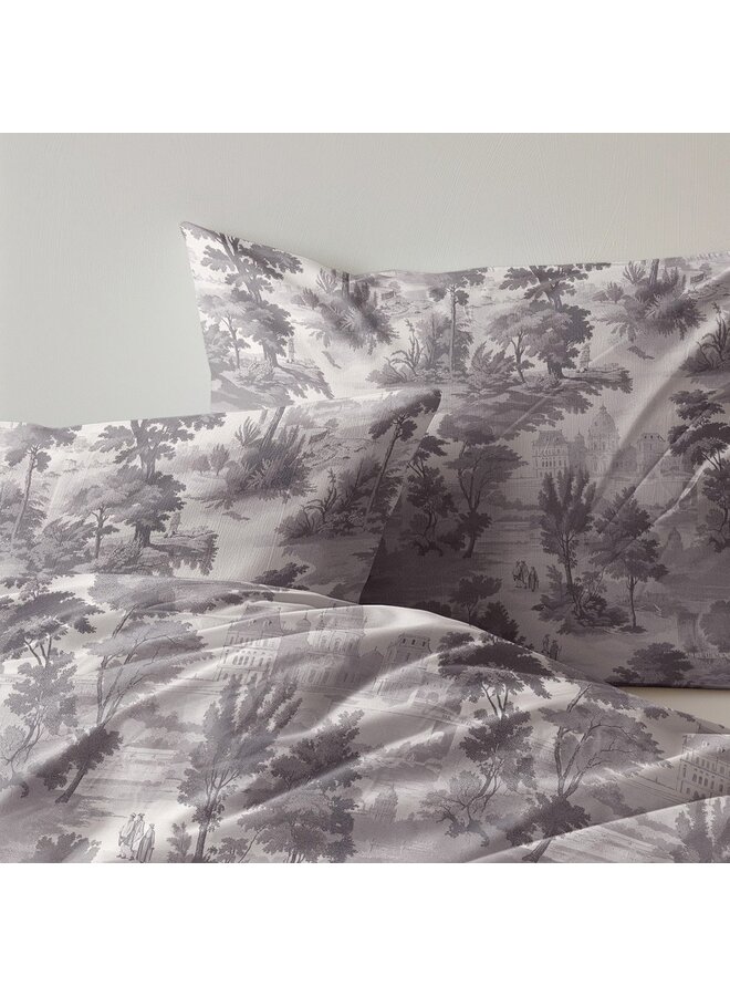 Zydante Dekbedovertrek Vintage Grijs - Polyester