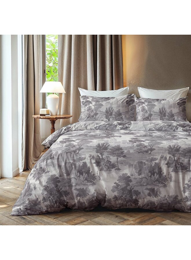 Zydante Dekbedovertrek Vintage Grijs - Polyester