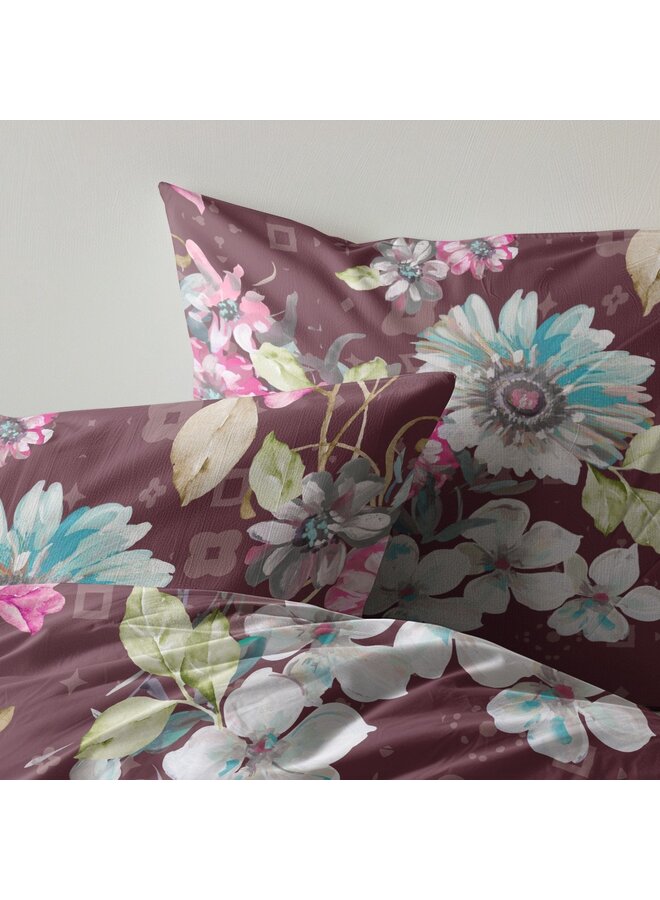 Zydante Dekbedovertrek Flower Multi - Flanel