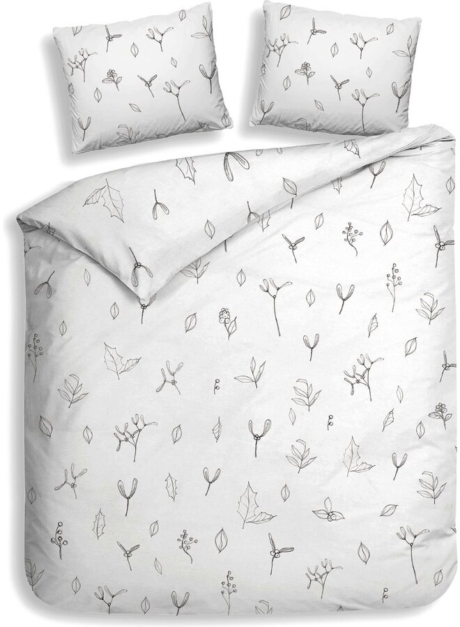 Heckett & Lane Dekbedovertrek Fresia Wit - Clip Sheared Katoen