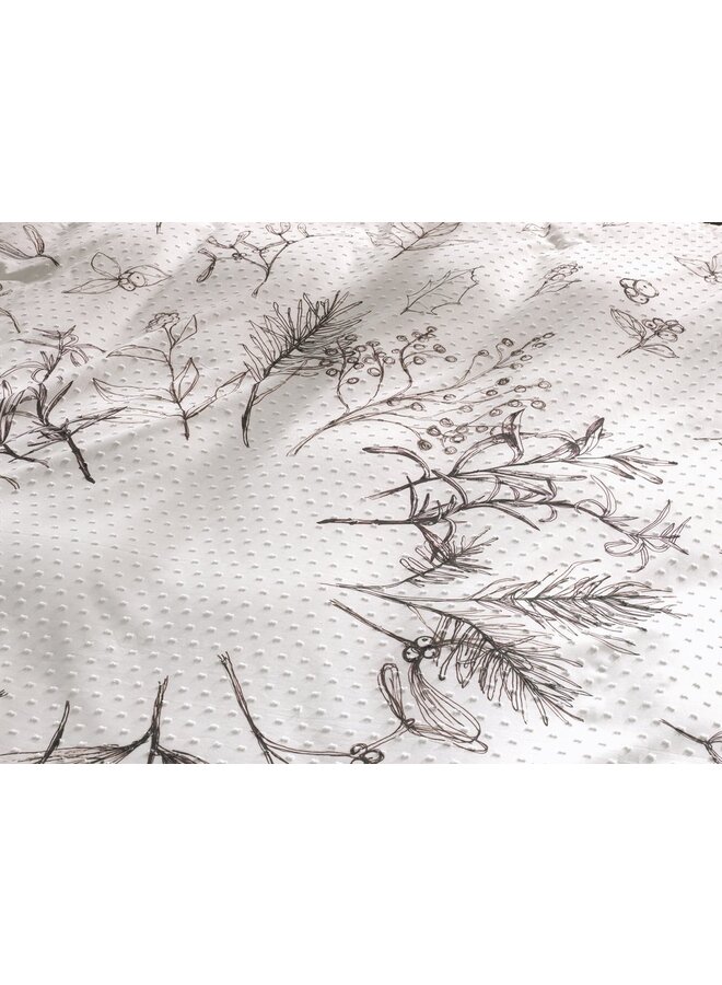 Heckett & Lane Dekbedovertrek Fresia Wit - Clip Sheared Katoen