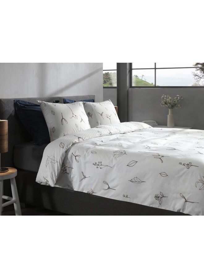 Heckett & Lane Dekbedovertrek Fresia Wit - Clip Sheared Katoen