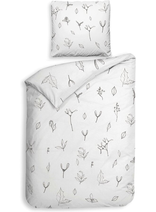 Heckett & Lane Dekbedovertrek Fresia Wit - Clip Sheared Katoen