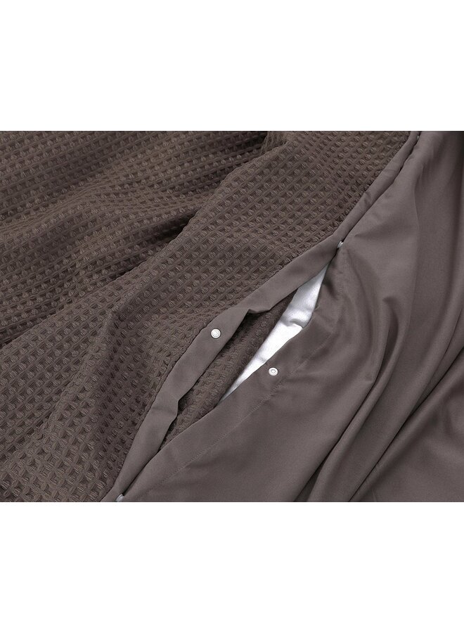 Sleeptime Dekbedovertrek Waffle Taupe - Microvezel
