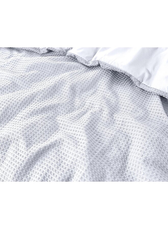 Sleeptime Dekbedovertrek Waffel Wit