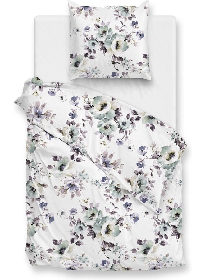 ZO! Home Dekbedovertrek Celia Wit - Flanel