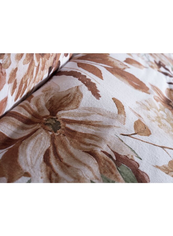 ZO! Home Dekbedovertrek Sofia Bruin - Flanel