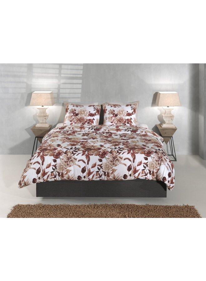 ZO! Home Dekbedovertrek Sofia Bruin - Flanel