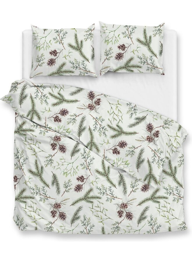 ZO! Home Dekbedovertrek Pino Groen - Flanel