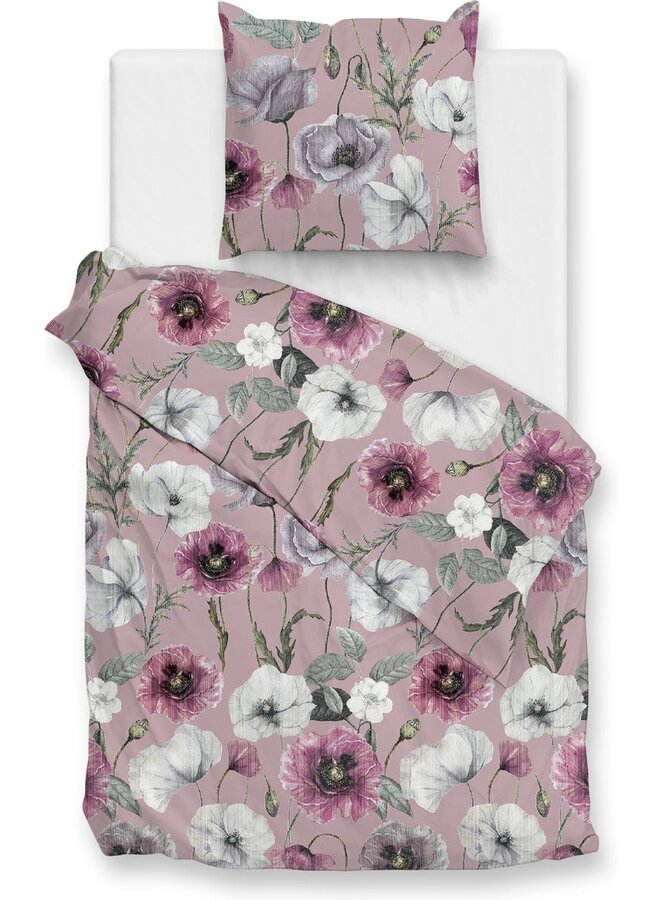ZO! Home Dekbedovertrek Gioia Roze - Flanel