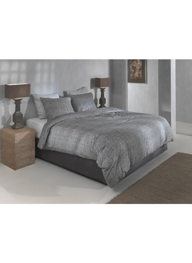 ZO! Home Dekbedovertrek Flanella-di-Lino Antraciet - Flanel