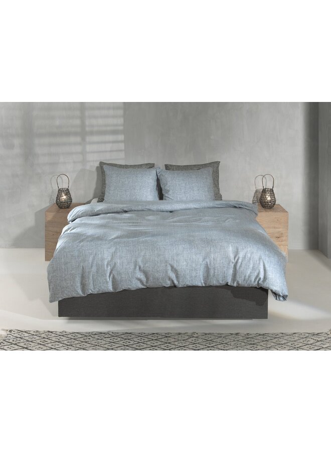 ZO! Home Dekbedovertrek Flanella-di-Lino Blauw - Flanel