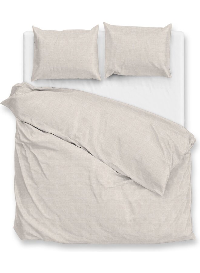 Dekbedovertrek Flanella-di-Lino Beige - Flanel PL2