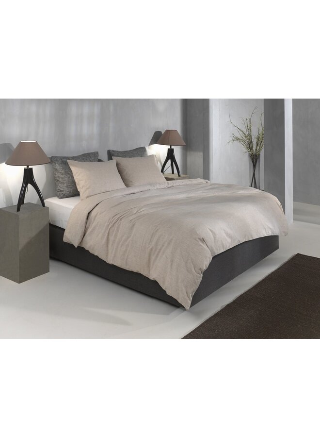 ZO! Home Dekbedovertrek Flanella-di-Lino Beige - Flanel